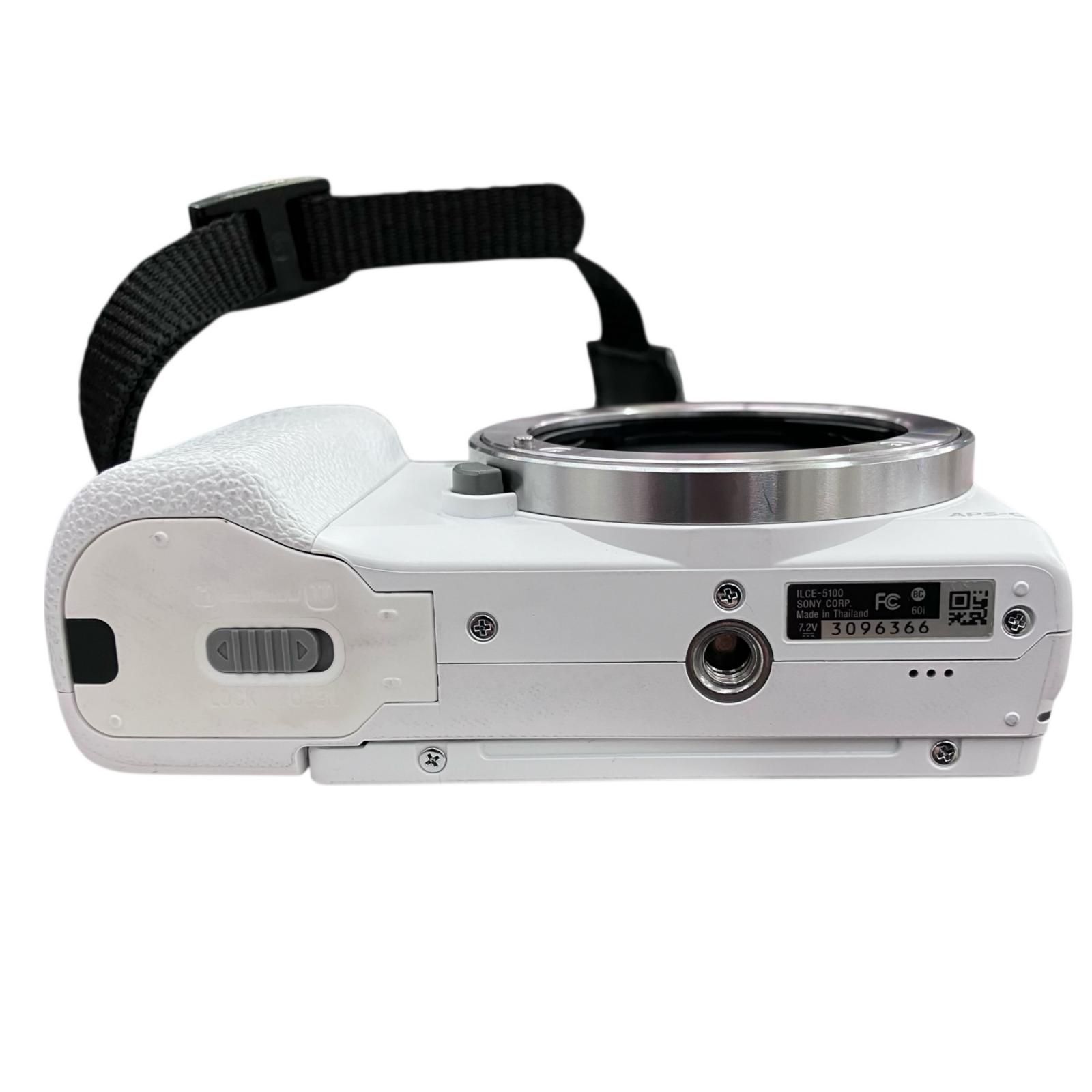 186000 動作未確認 SONY ソニー ミラーレス一眼 α5100 ホワイト - メルカリ