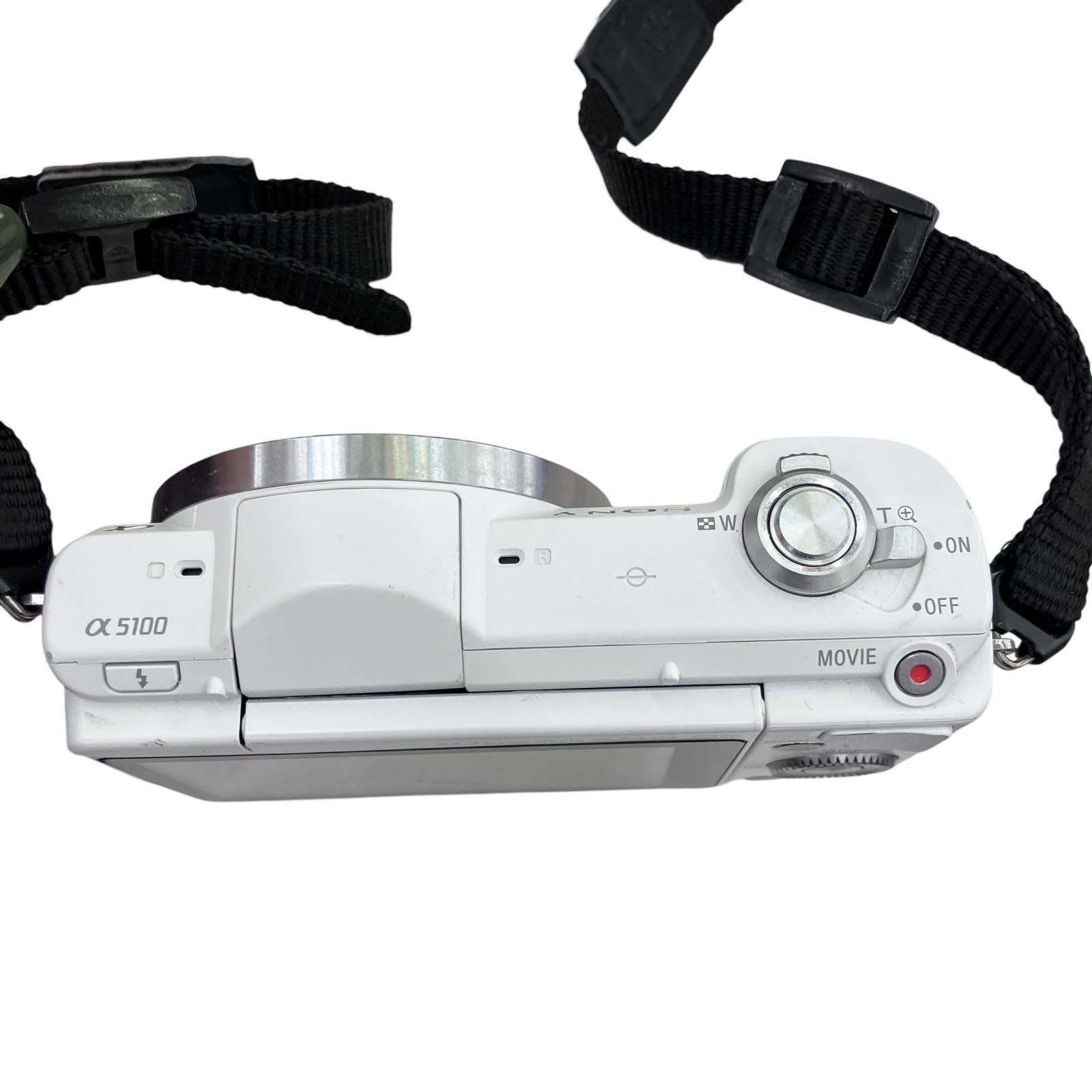 186000 動作未確認 SONY ソニー ミラーレス一眼 α5100 ホワイト - メルカリ
