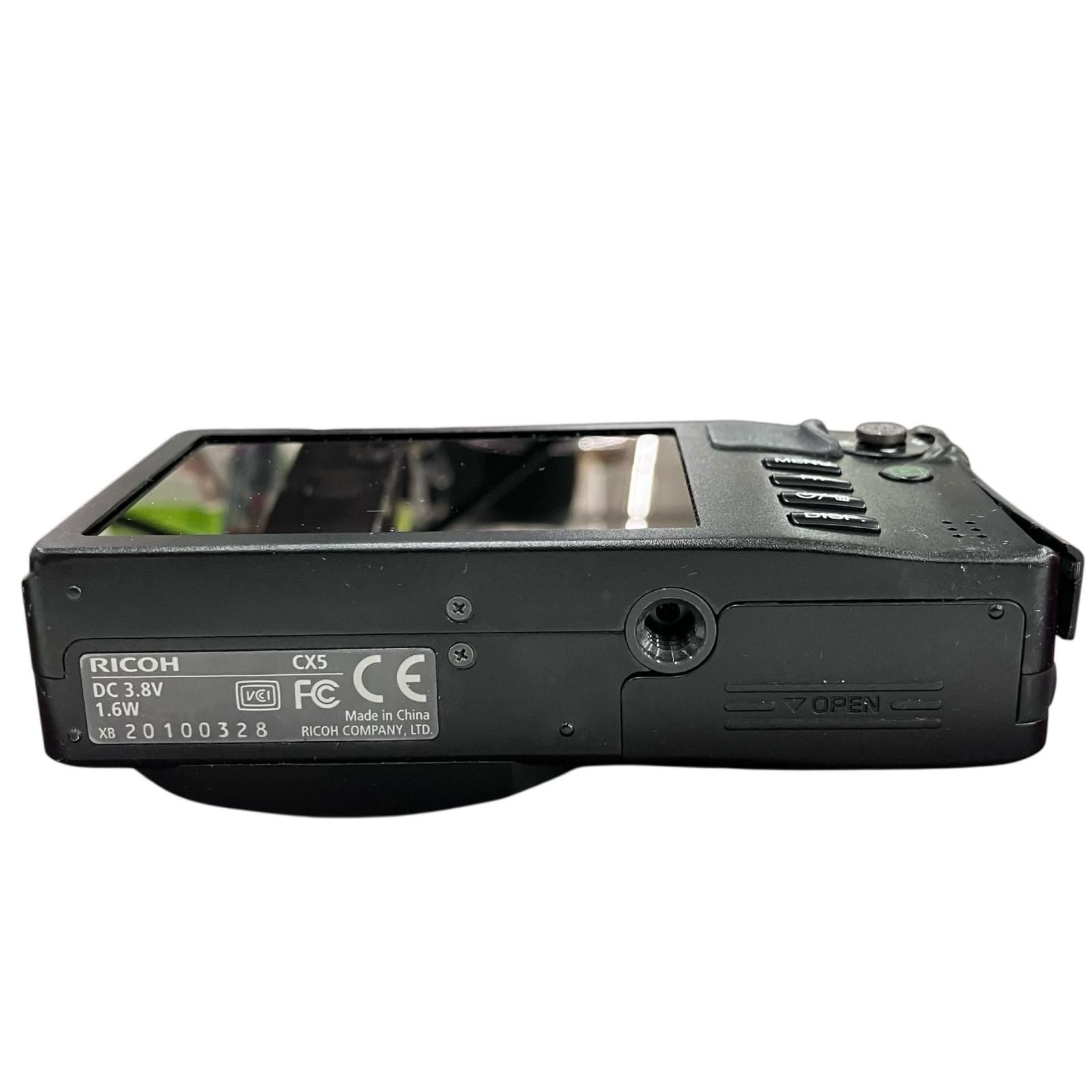 186001 動作未確認 RICOH リコー デジタルカメラ CX5 ブラック - メルカリ