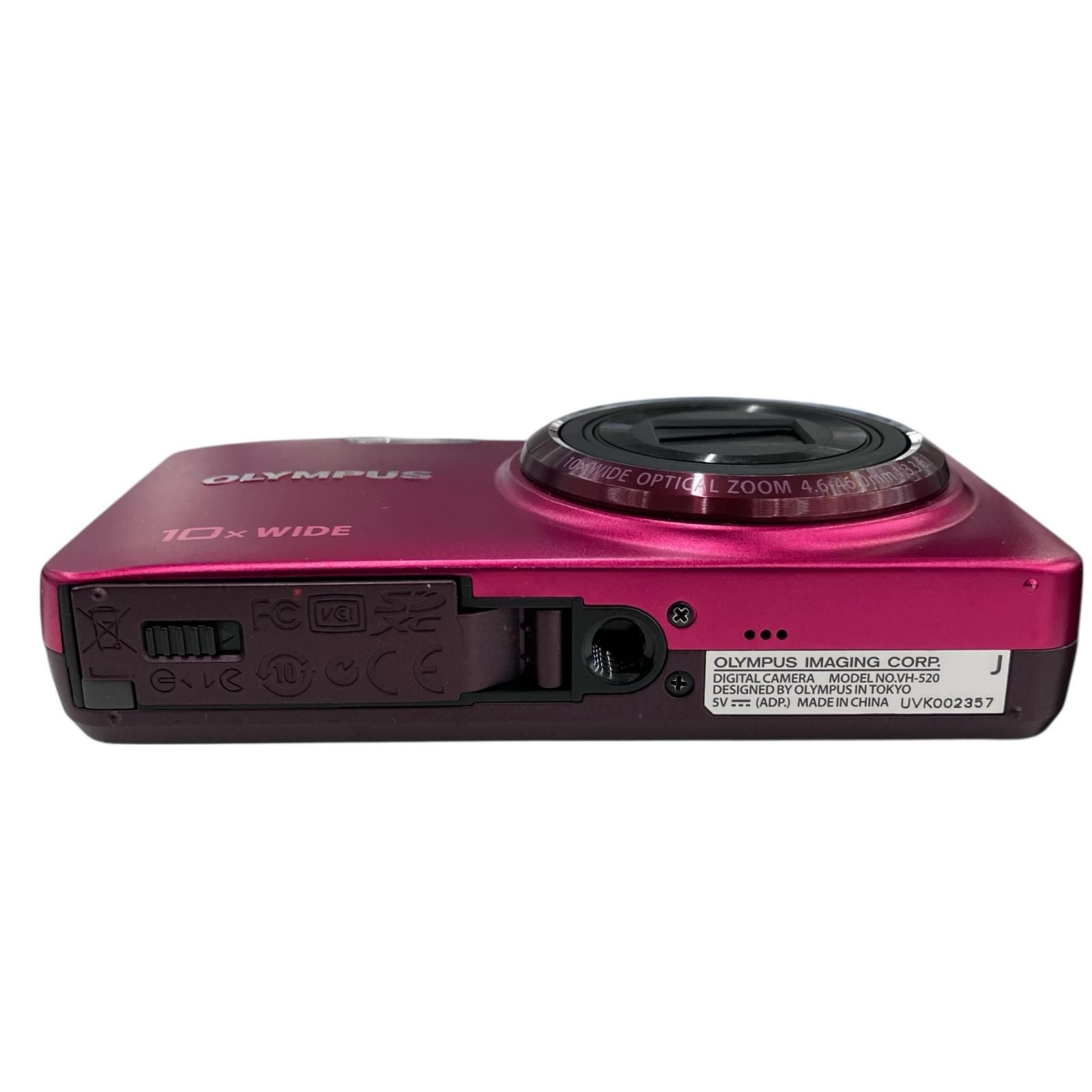 ★美品☆ OLYMPUS STYLUS VH-520 パープル デジタルカメラ 186000 動作確認済み OLYMPUS オリンパス デジタルカメラ STYLUS VH