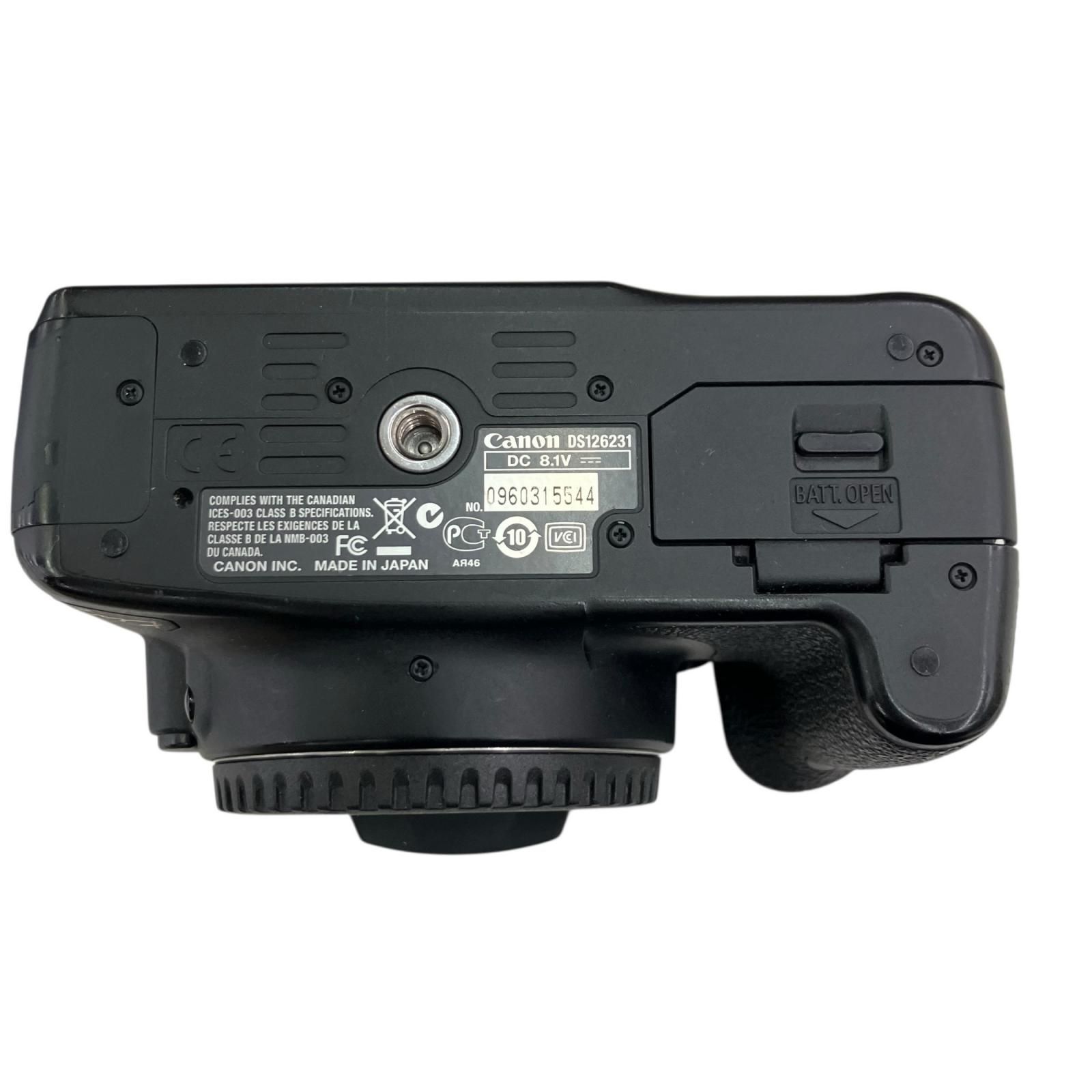 186001 現状品 canon キャノン EOS Kissx3 DS126231 ブラック - メルカリ