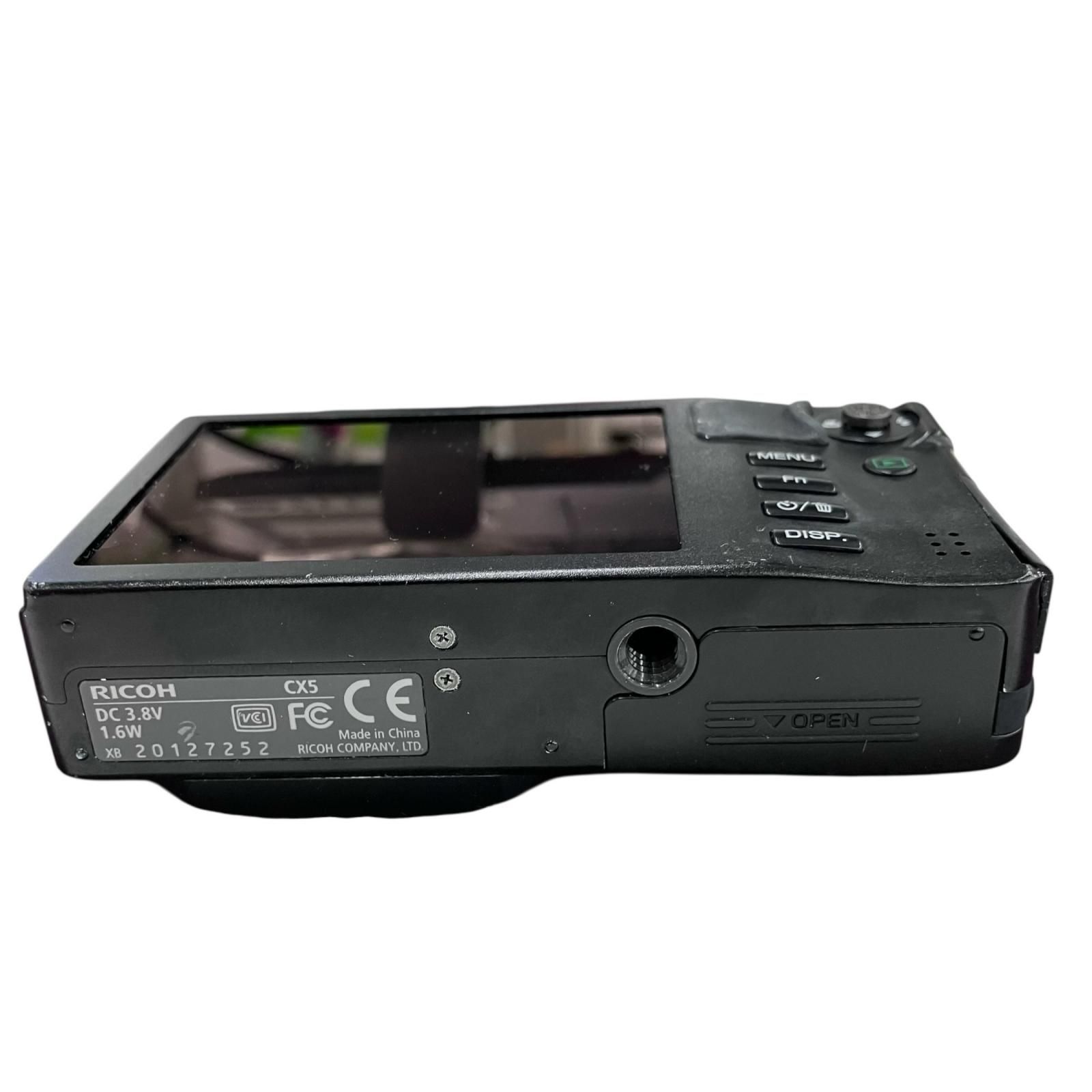 186001 動作未確認 RICOH リコー デジタルカメラ CX5 ブラック - メルカリ