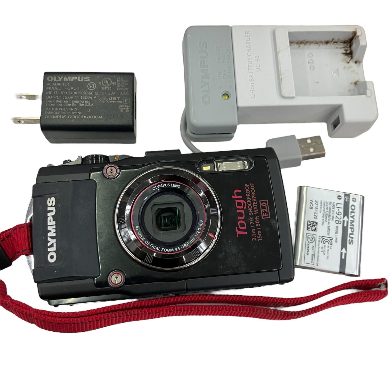 186000 ジャンク品 OLYMPUS オリンパス デジカメ Tough TG-4 BLACK