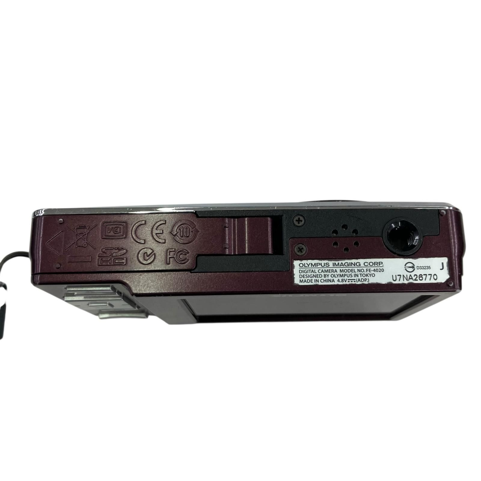 186000 動作確認済み OLYMPUS オリンパス CAMEDIA FE-4020 ピンク