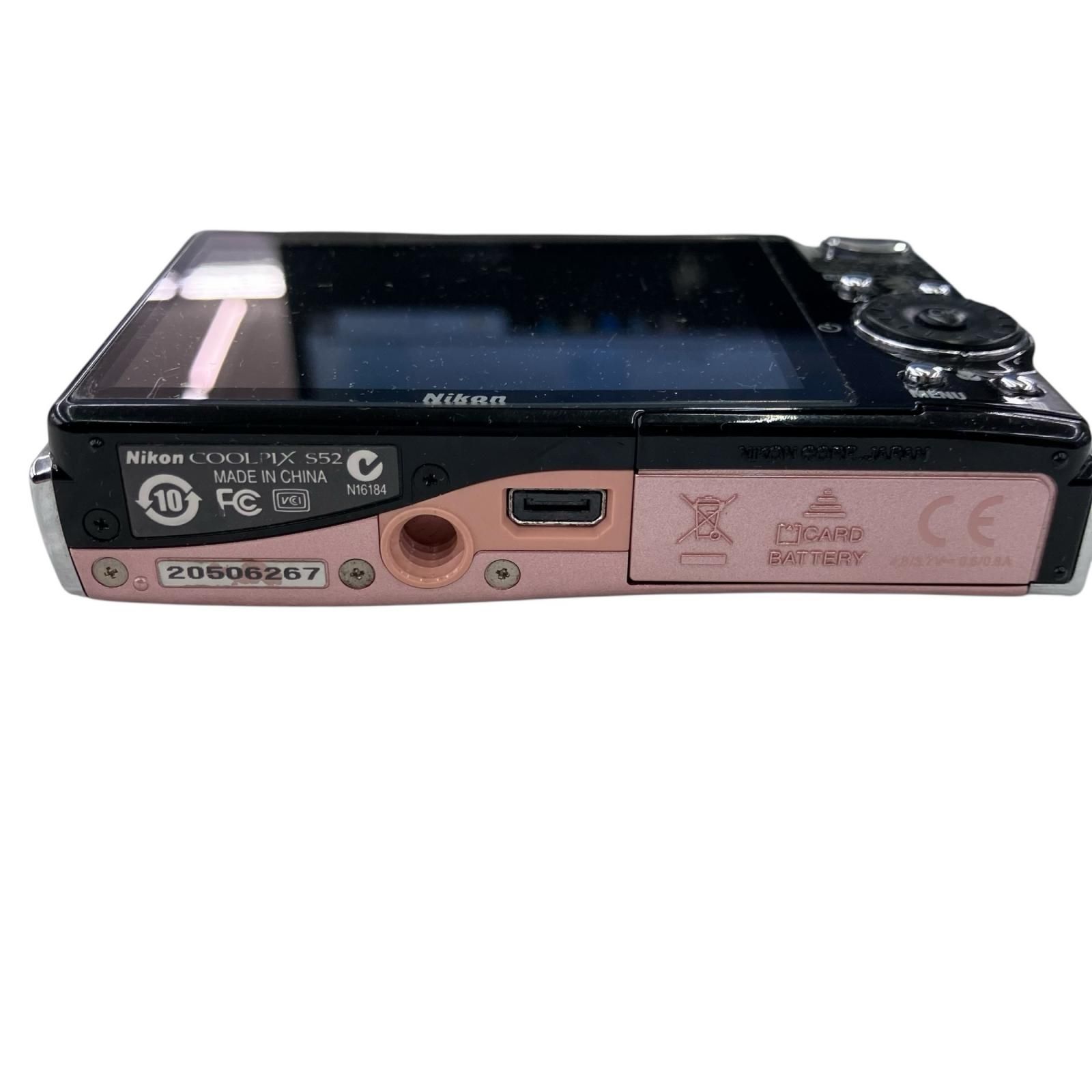 186001 ジャンク品 Nikon ニコン デジタルカメラ コーラルピンク