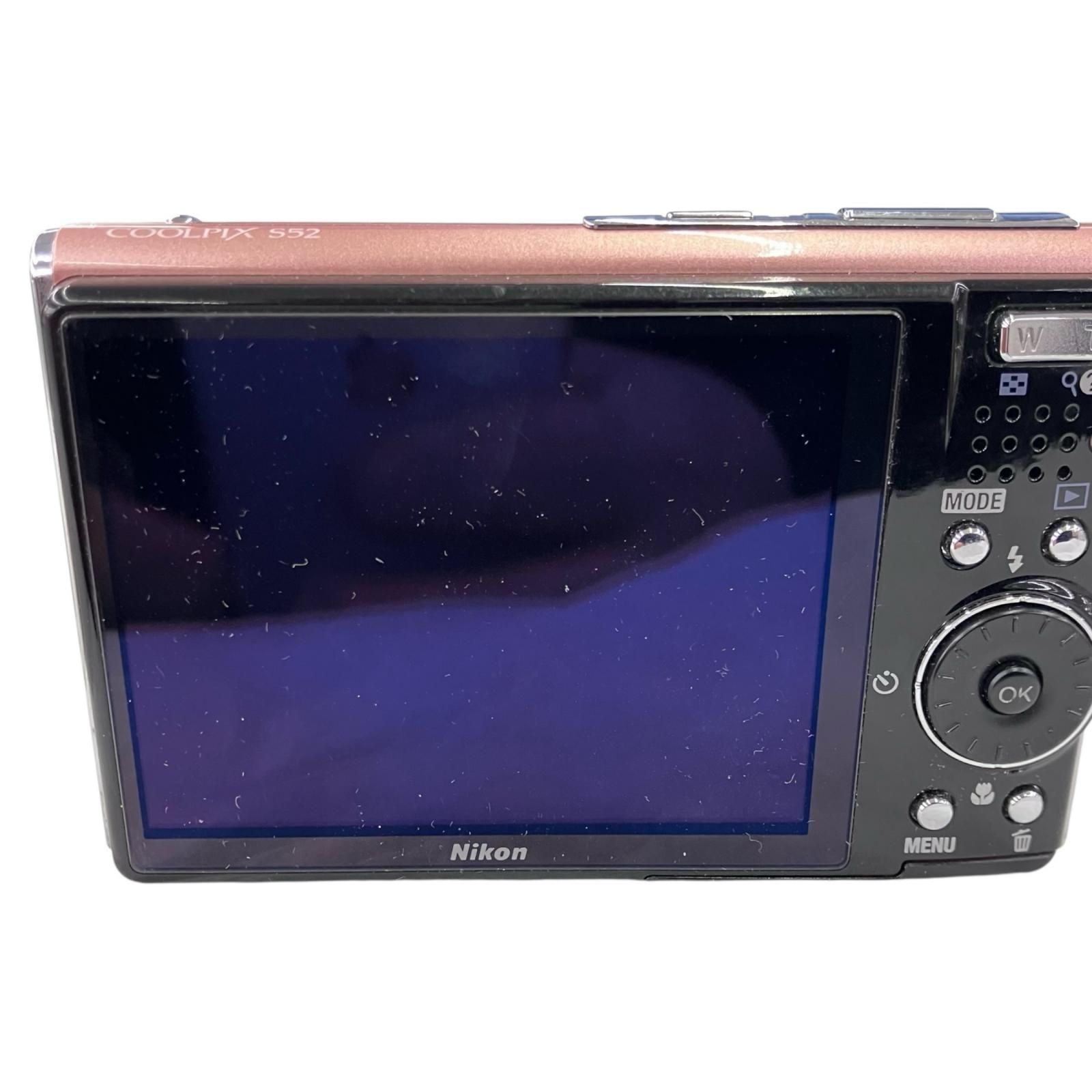 186001 ジャンク品 Nikon ニコン デジタルカメラ コーラルピンク
