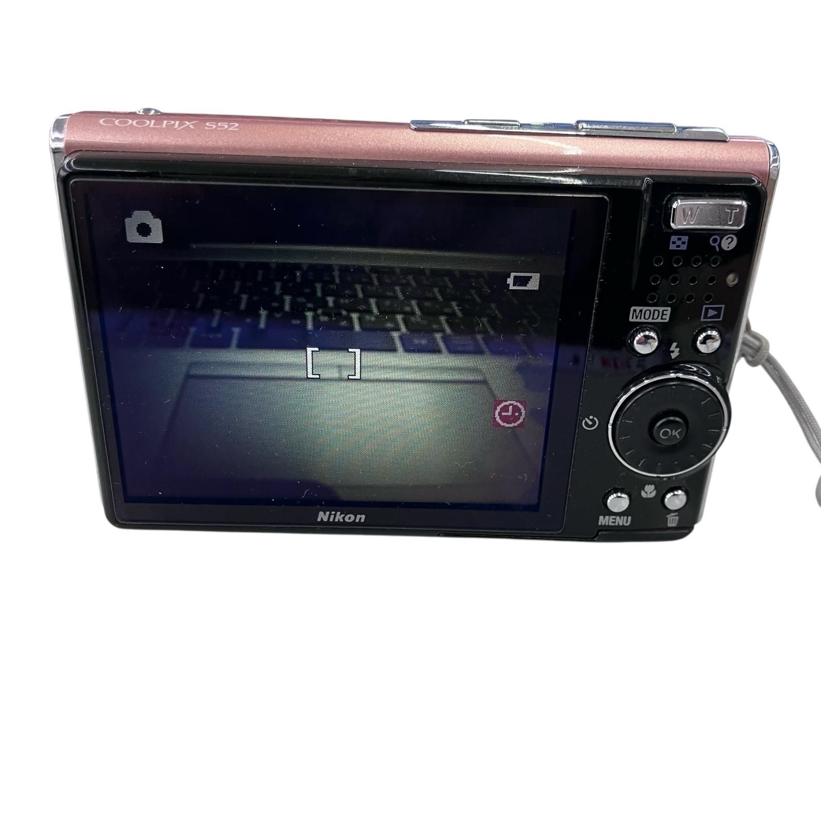 186001 ジャンク品 Nikon ニコン デジタルカメラ コーラルピンク