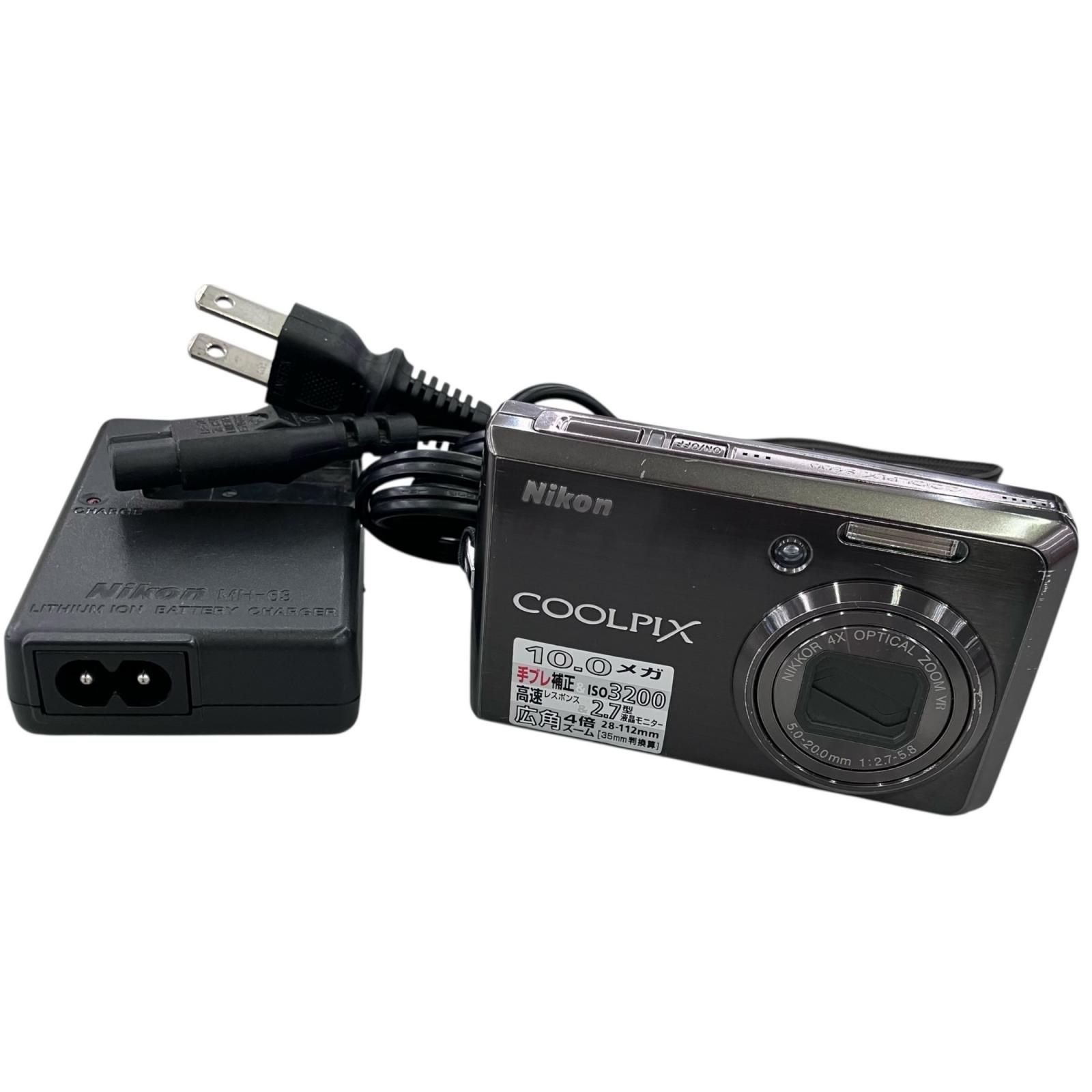 186001 動作確認済み Nikon ニコン デジタルカメラ S600 シルバー