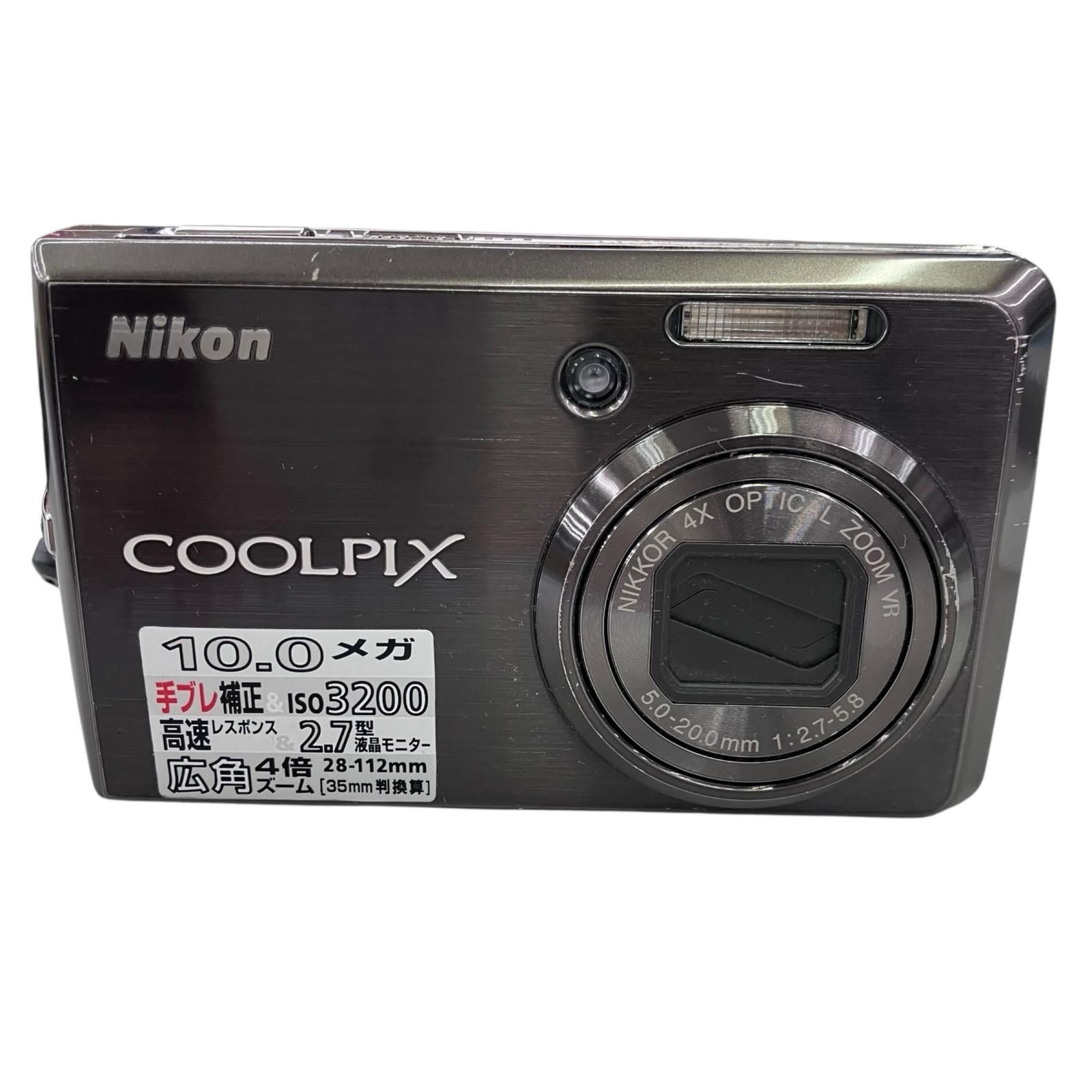 186001 動作確認済み Nikon ニコン デジタルカメラ S600 シルバー