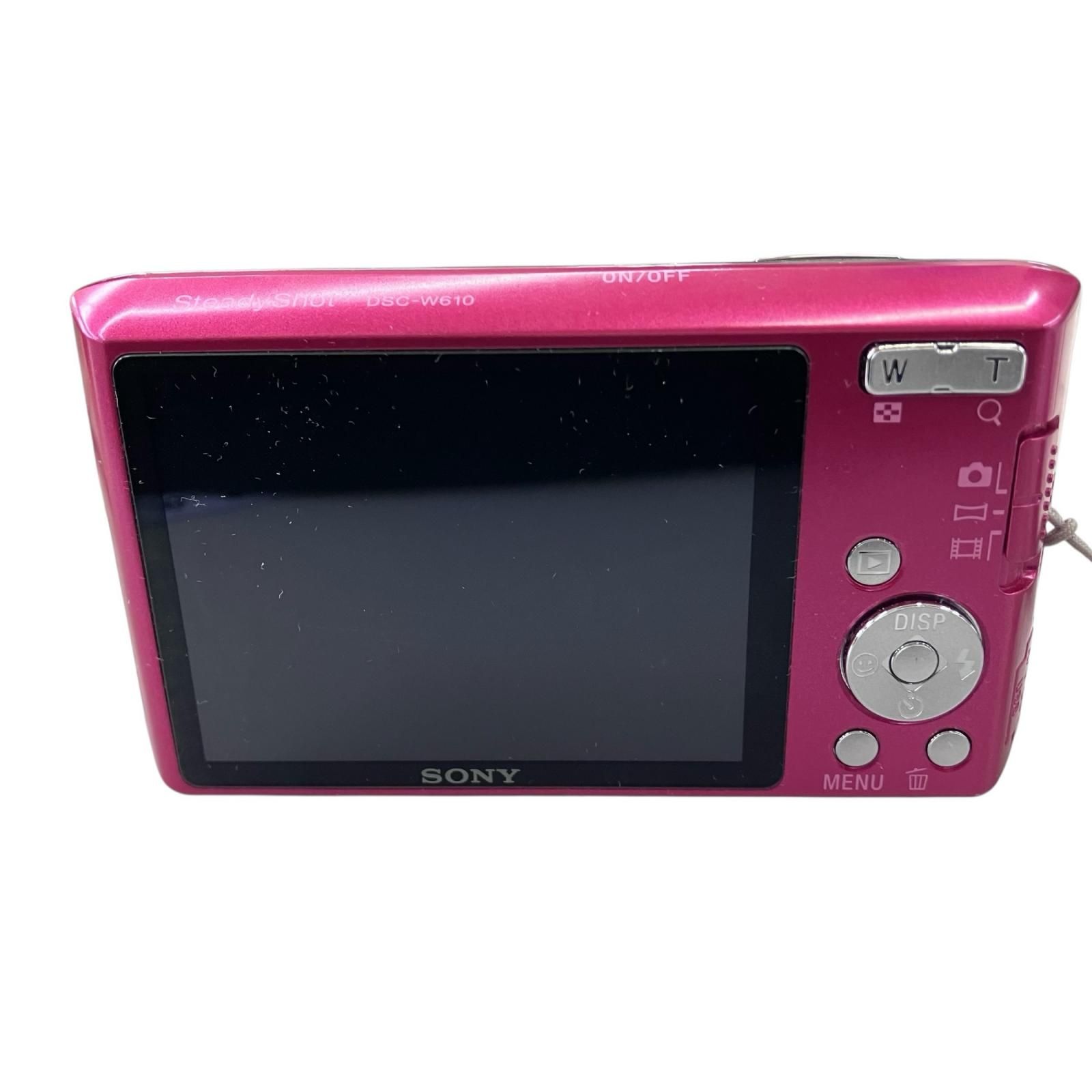 186001 動作未確認 SONY ソニー デジタルカメラ DSC-W610 ピンク