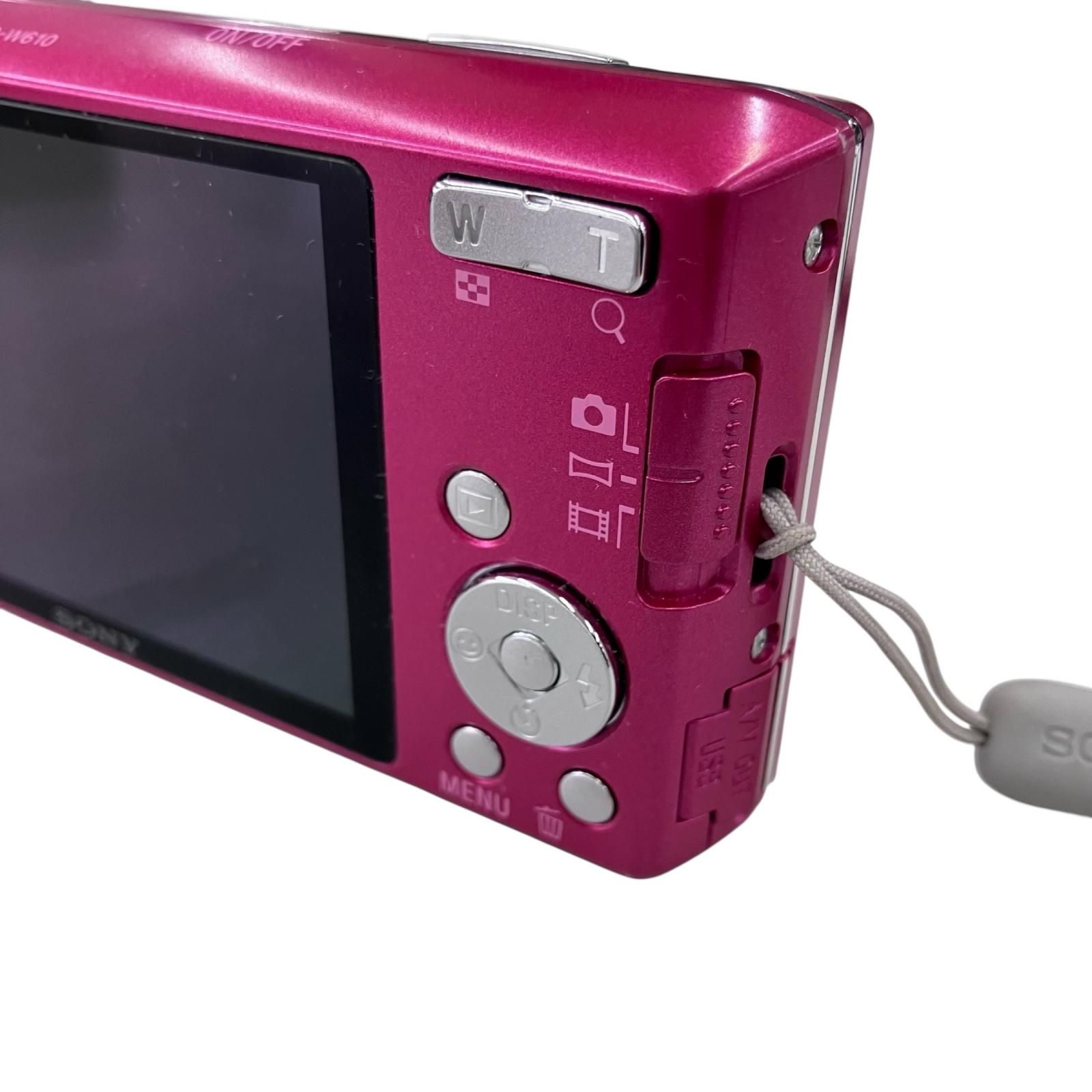 186001 動作未確認 SONY ソニー デジタルカメラ DSC-W610 ピンク