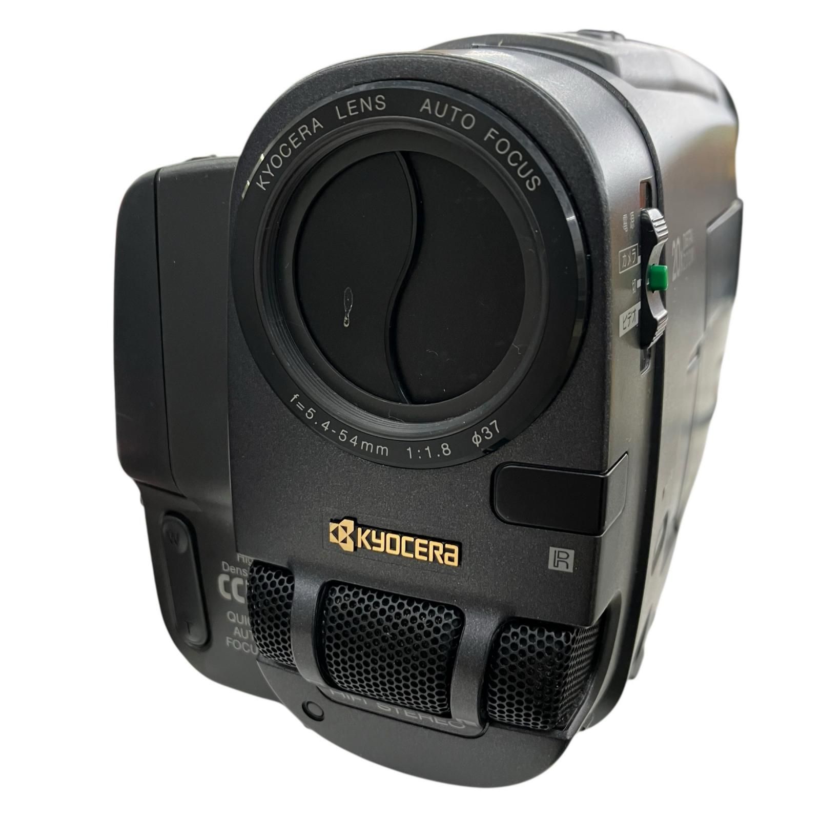 186001 動作未確認 京セラ キョウセラ ビデオカメラ KX-LV1 ブラック