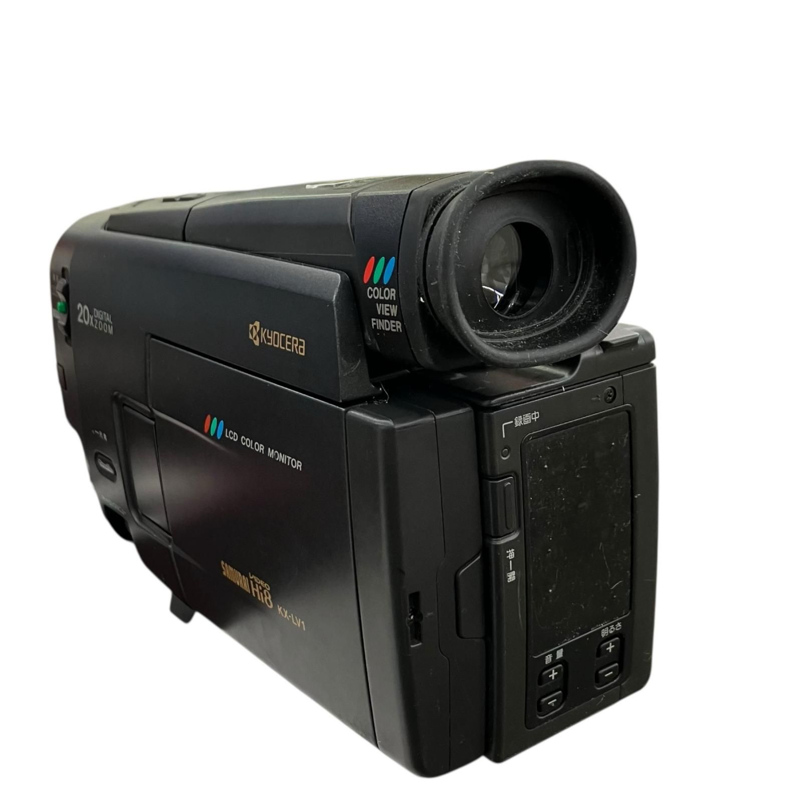 186001 動作未確認 京セラ キョウセラ ビデオカメラ KX-LV1 ブラック