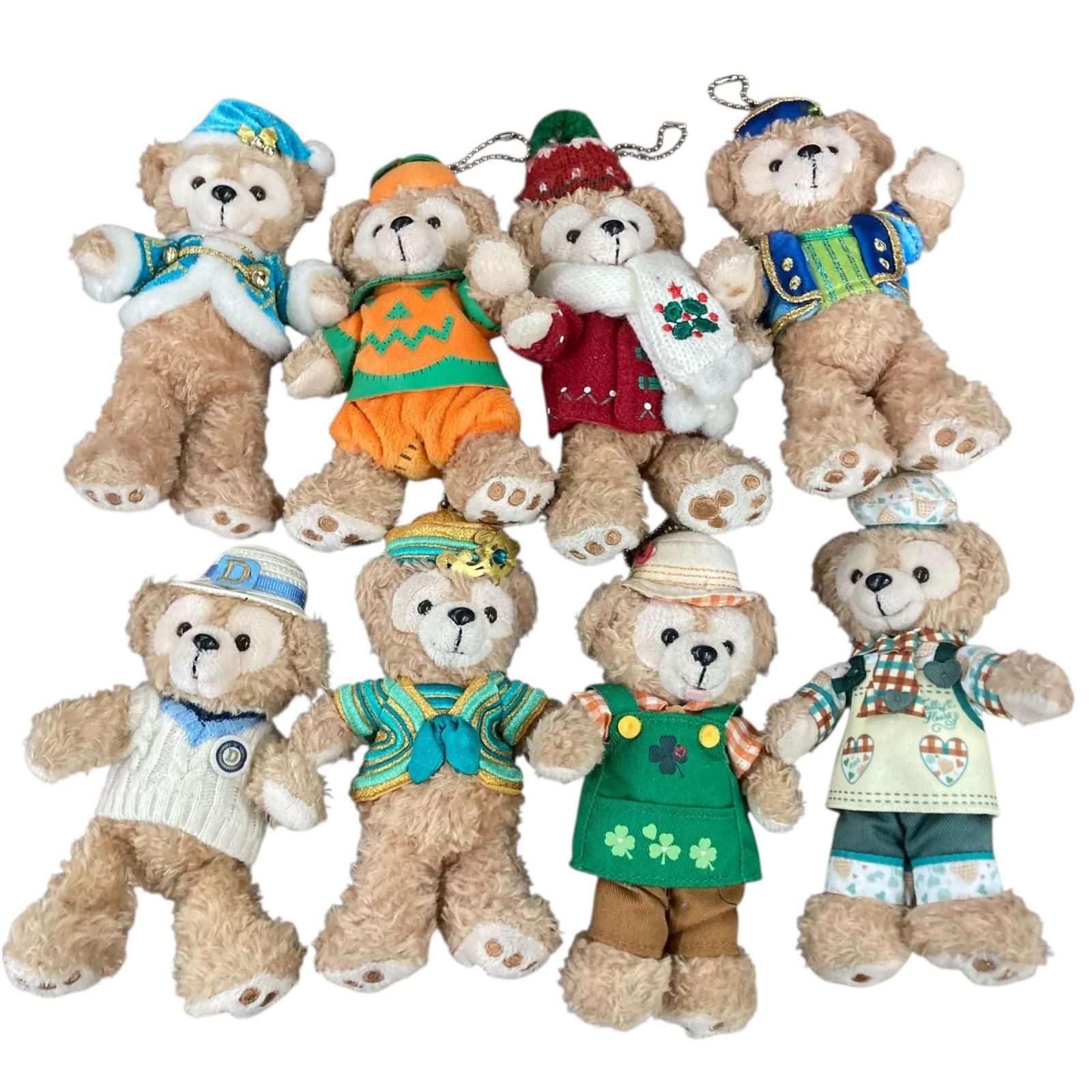 170071 ダッフィー ぬいぐるみバッジ キーホルダー 多数 季節限定 8点