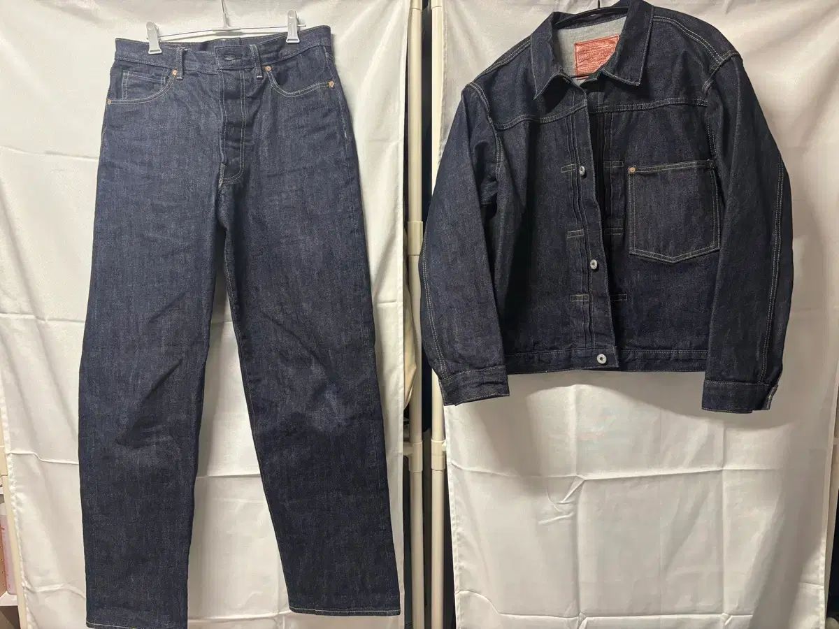 美品】OUTSTANDING W.W.II セルビッジデニム セットアップ