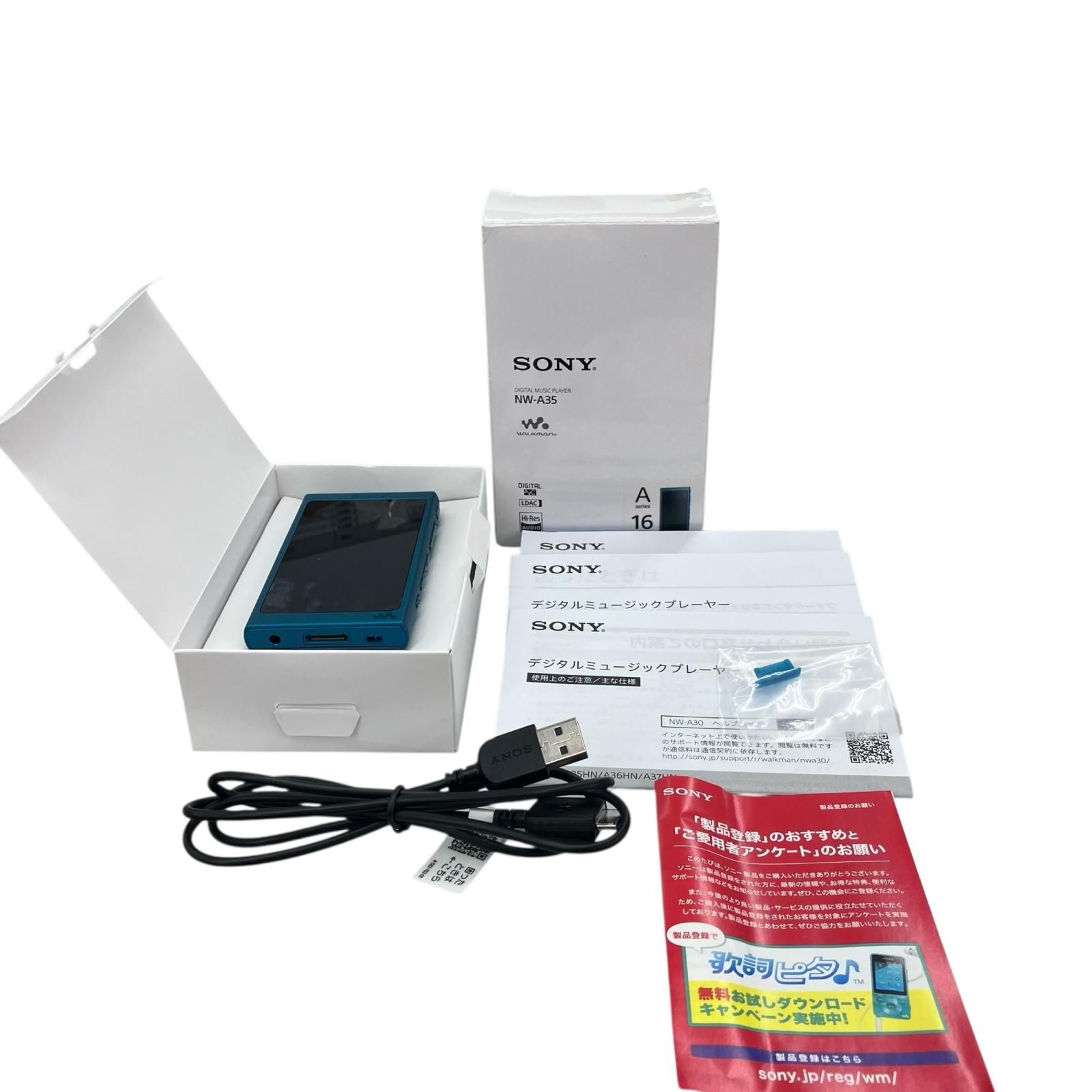 186001 通電確認のみ SONY ソニー DIGITAL MUSIC PLAYER NW-A35