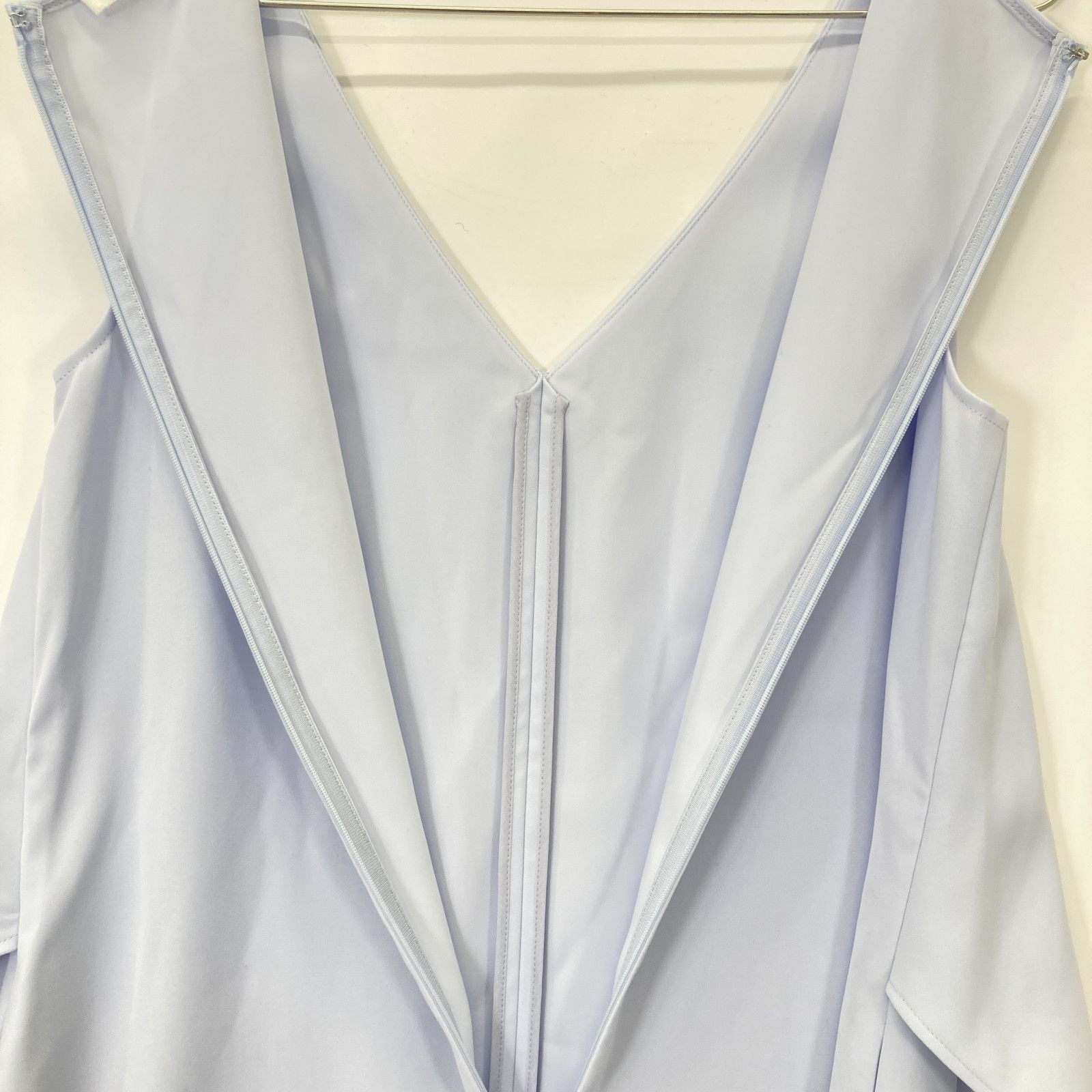 ADEAM アディアム 42223 ｻｯｸｽﾌﾞﾙｰ ﾚｲﾔｰﾄﾞﾃﾞｻﾞｲﾝ ﾉｰｽﾘｰﾌﾞﾄﾞﾚｽﾜﾝﾋﾟｰｽ M  