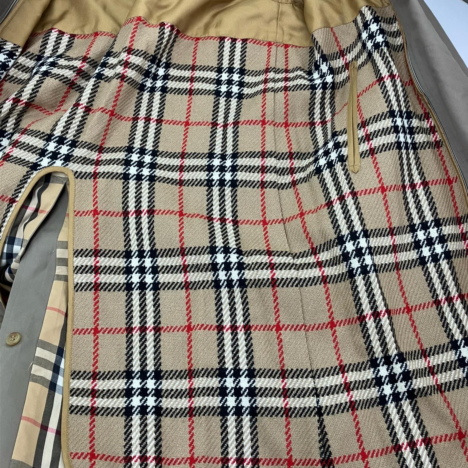 186005 BURBERRY バーバリー ノバチェックライナー付きステンカラー