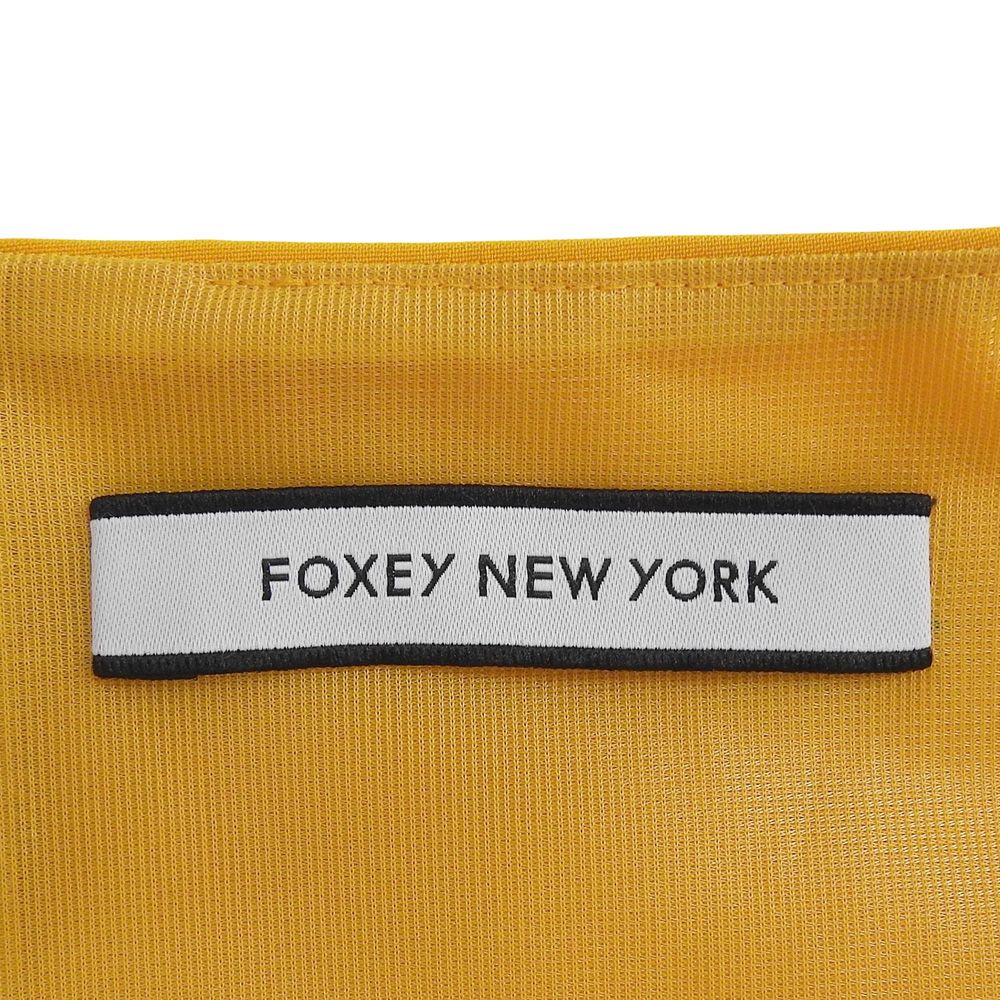 FOXEY NEW YORK フォクシーニューヨーク 美品 ポリエステル フリル
