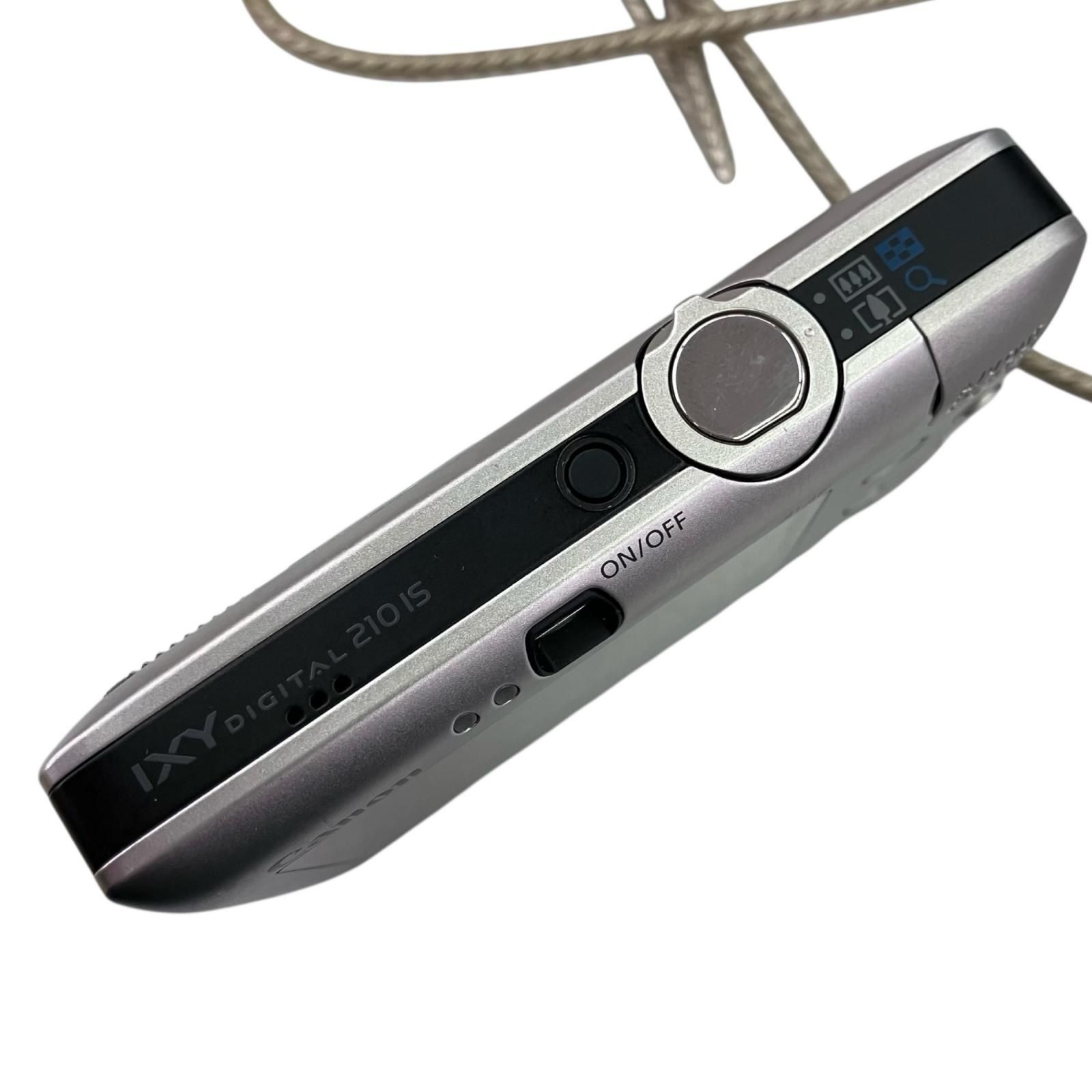 118011 動作未確認 canon キャノン デジタルカメラ 210 IS シルバー