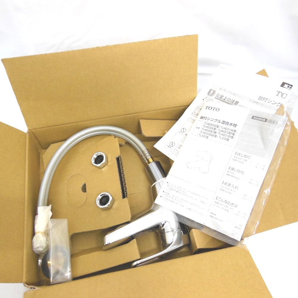 トートー 水栓金具 台付シングル混合水栓 TOTO 開封品 ♥