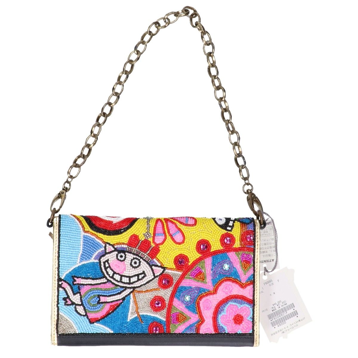 アルベロベロ　フフイユ　ビーズバック　新品未使用 OLLEBOREBLA アルベロベロ 【新品同様】FouFouille フフイユ F60065