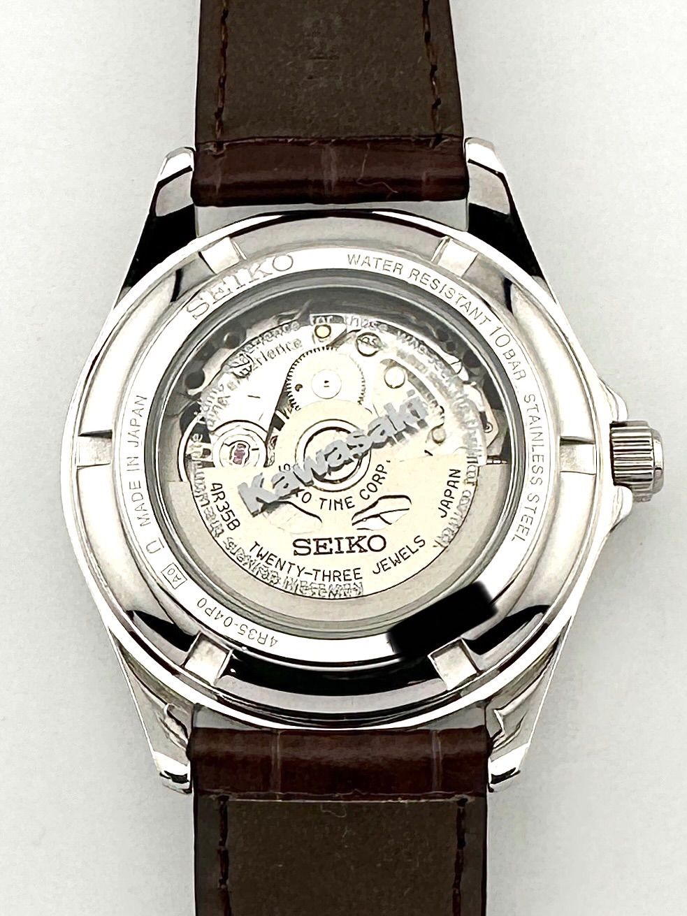  SEIKO 4R36 07A0 SZSB024 LSA KAWASAKI 自動巻き時計 セイコー カワサキ タートルネック 自動巻き時計 腕時計(アナログ)