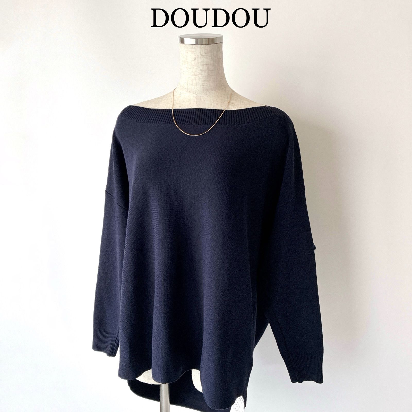 2025 タグ付✨ / DOUDOU ドゥドゥ / ボートネックプルオーバー