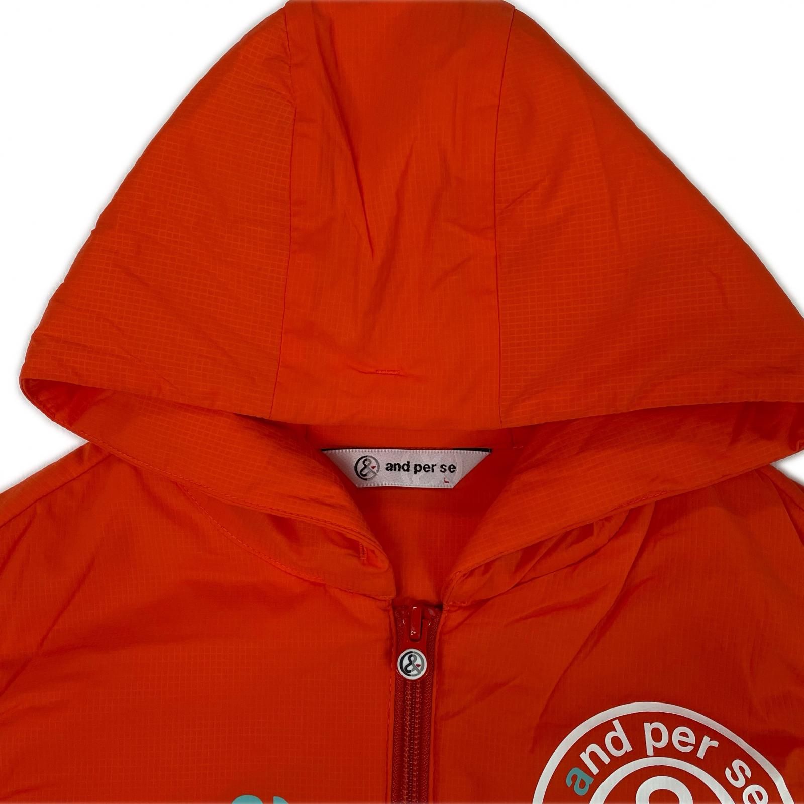 中古 レディース アンパスィ and per se ベスト L オレンジ 中綿