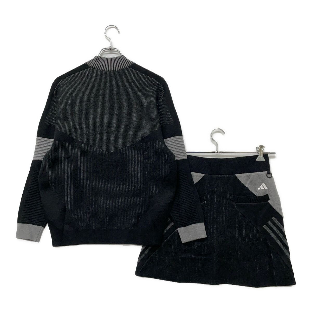 中古 レディース アディダスゴルフ adidas GOLF セットアップ M 黒