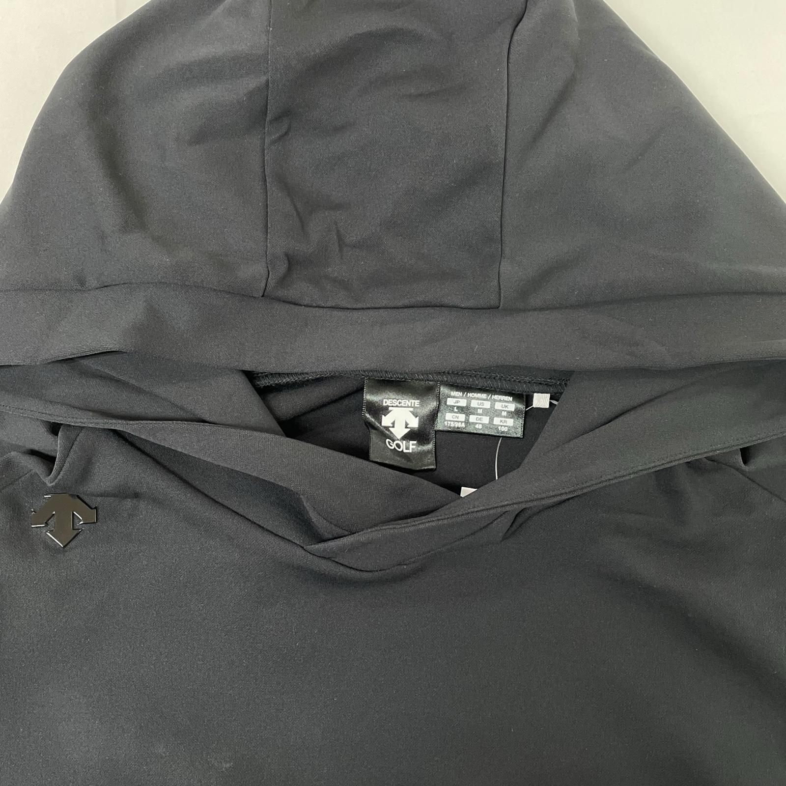 メンズ デサントゴルフ DESCENTE GOLF パーカー L 黒 ブラック