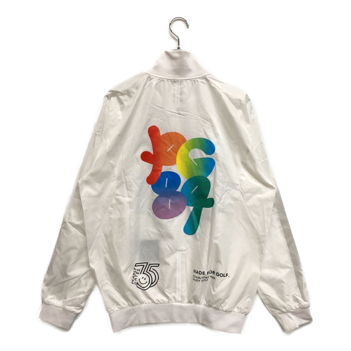 pgg ホワイト フリースジャケット フルジップ サイズ6 パーリーゲイツ