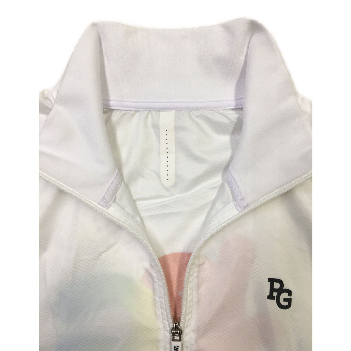 pgg ホワイト フリースジャケット フルジップ サイズ6 パーリーゲイツ