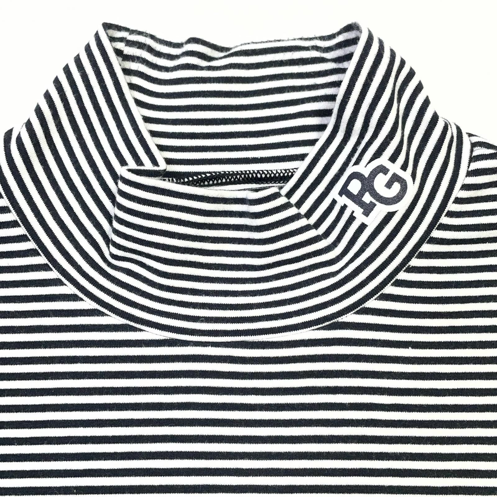 中古 メンズ パーリーゲイツ PEARLY GATES 長袖シャツ 5(L) 黒×白