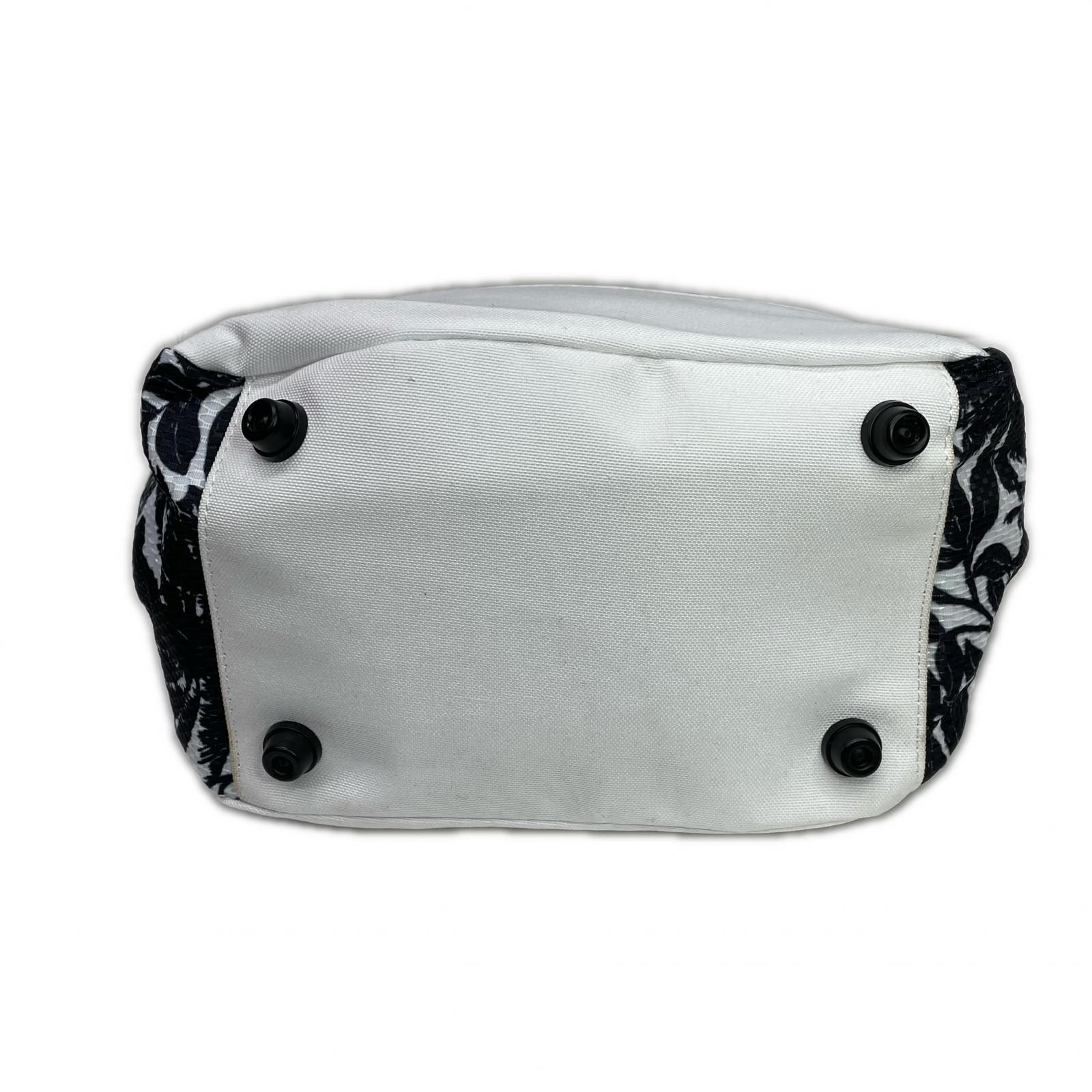 中古 パーリーゲイツ PEARLY GATES カートバッグ ホワイト×ネイビー