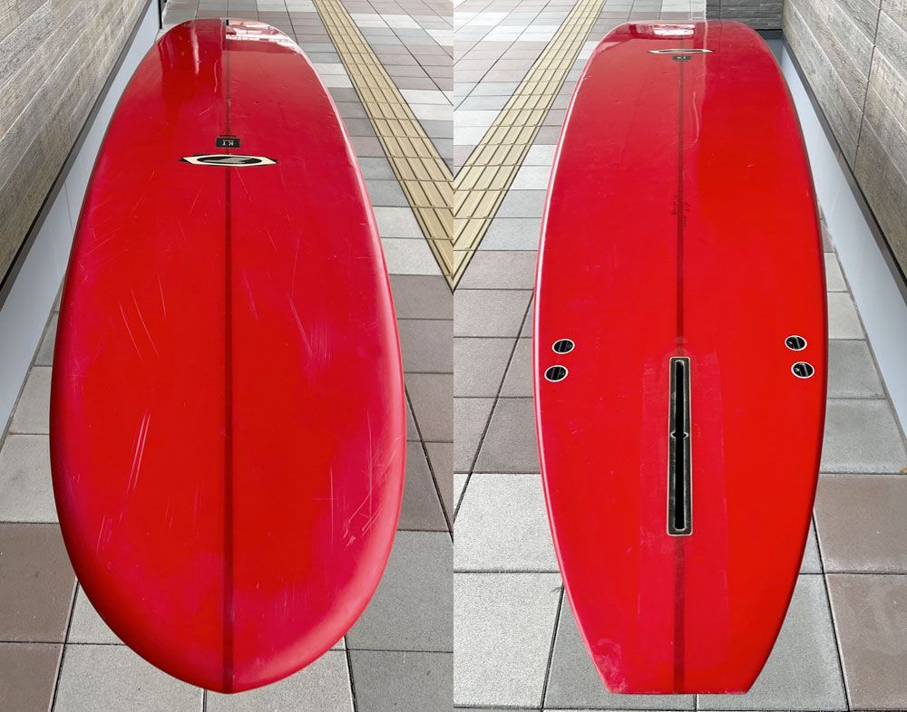 中古サーフボード TAKE'S SURFBOARD KT SHAPES 9'6 PU / テイクス