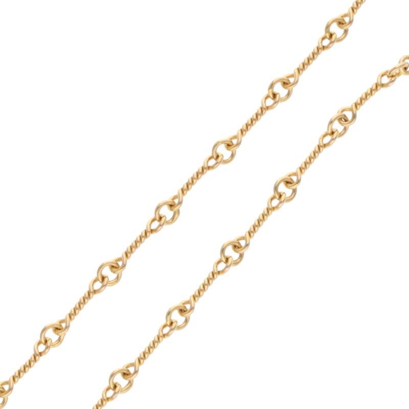 クロムハーツ 22K NECKCHAIN T18/ツイストチェーン18inch ゴールド