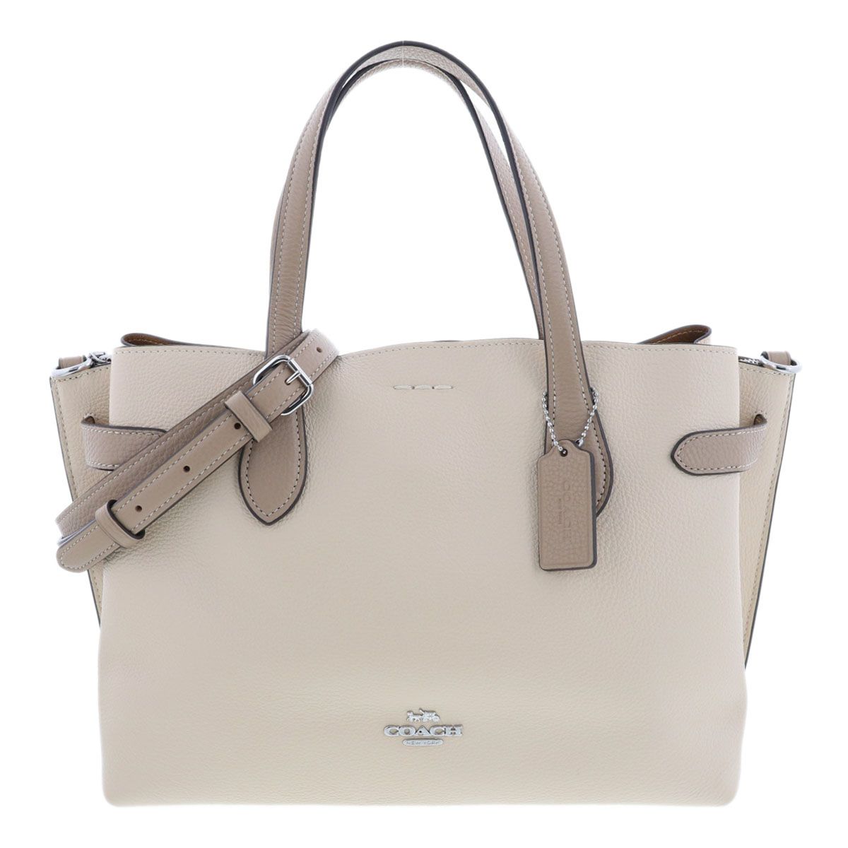 COACH キャリーオール 2WAY ハンドバッグ アイボリー
