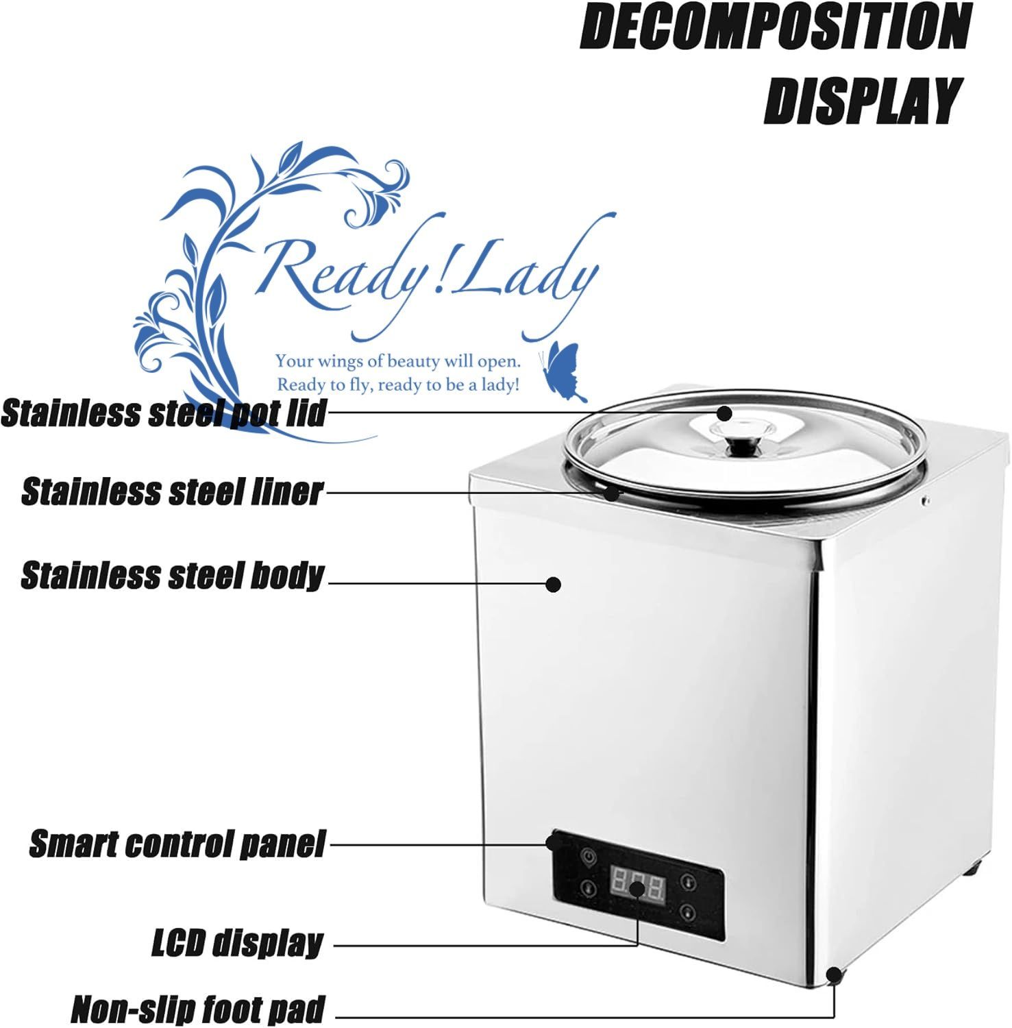 チョコレート溶融機7 L業務用チョコレートテンパリングマシンレストラン用に温度調節 な電気摩擦皿フードウォーマービュッフェサーバー
