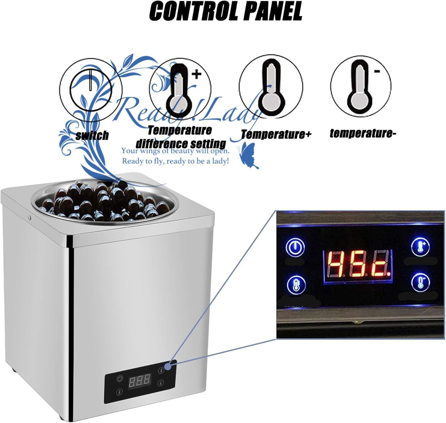  チョコレート溶融機7 L業務用チョコレートテンパリングマシンレストラン用に温度調節 な電気摩擦皿フードウォーマービュッフェサーバー その他 キッチン 食器