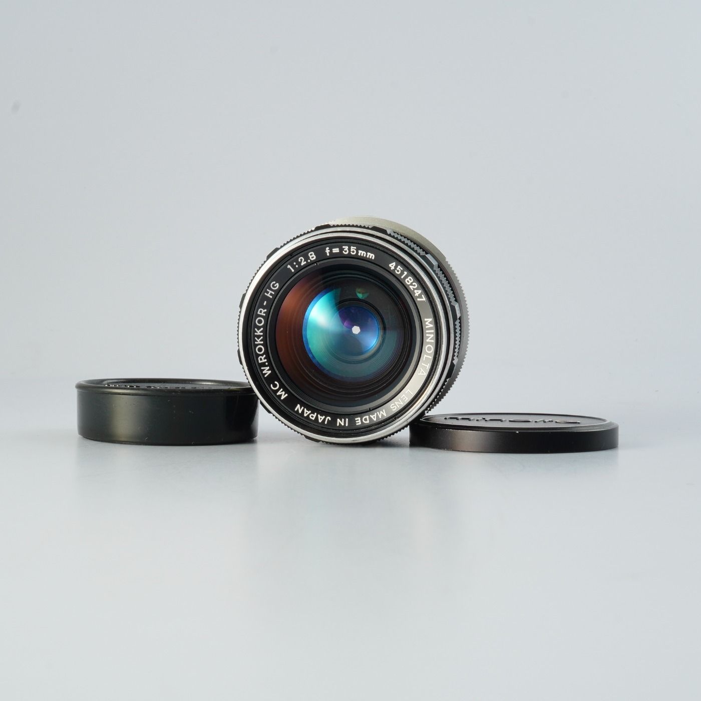MINOLTA ミノルタ MC W.ROKKOR-HG 35mm F/2.8 単焦点レンズ - メルカリ