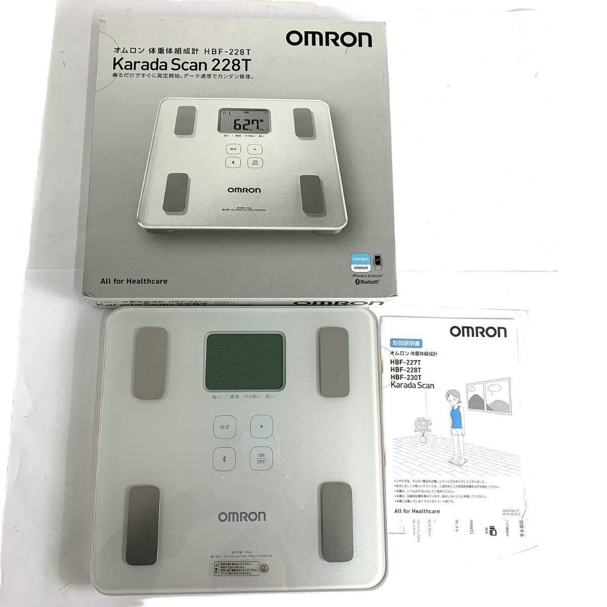 OMRON オムロン 体重体組成計 HBF-228T ホワイト / 240001153964