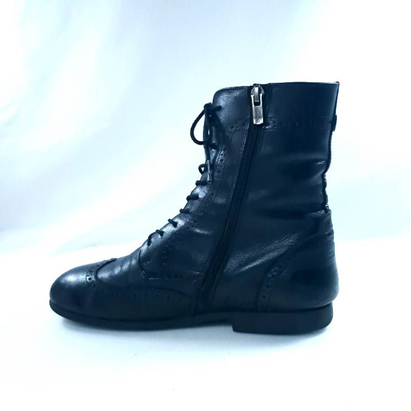 【美品】ビルケンシュトック ララミーロー　レースアップシューズ　ブラック　革靴 ビルケンシュトック ララミー LARAMIE 40 26cm 本革 ナチュラルレザー