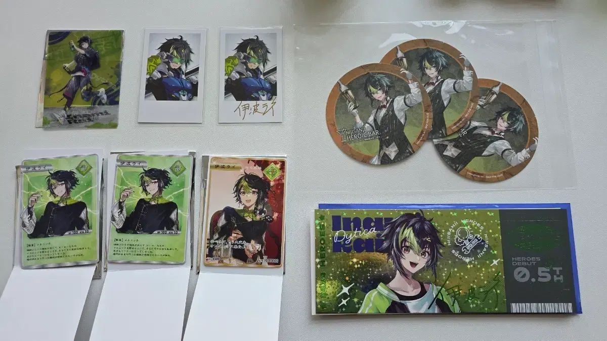 にじさんじ いなみナミ チェキカード 特典コースター グッズセット