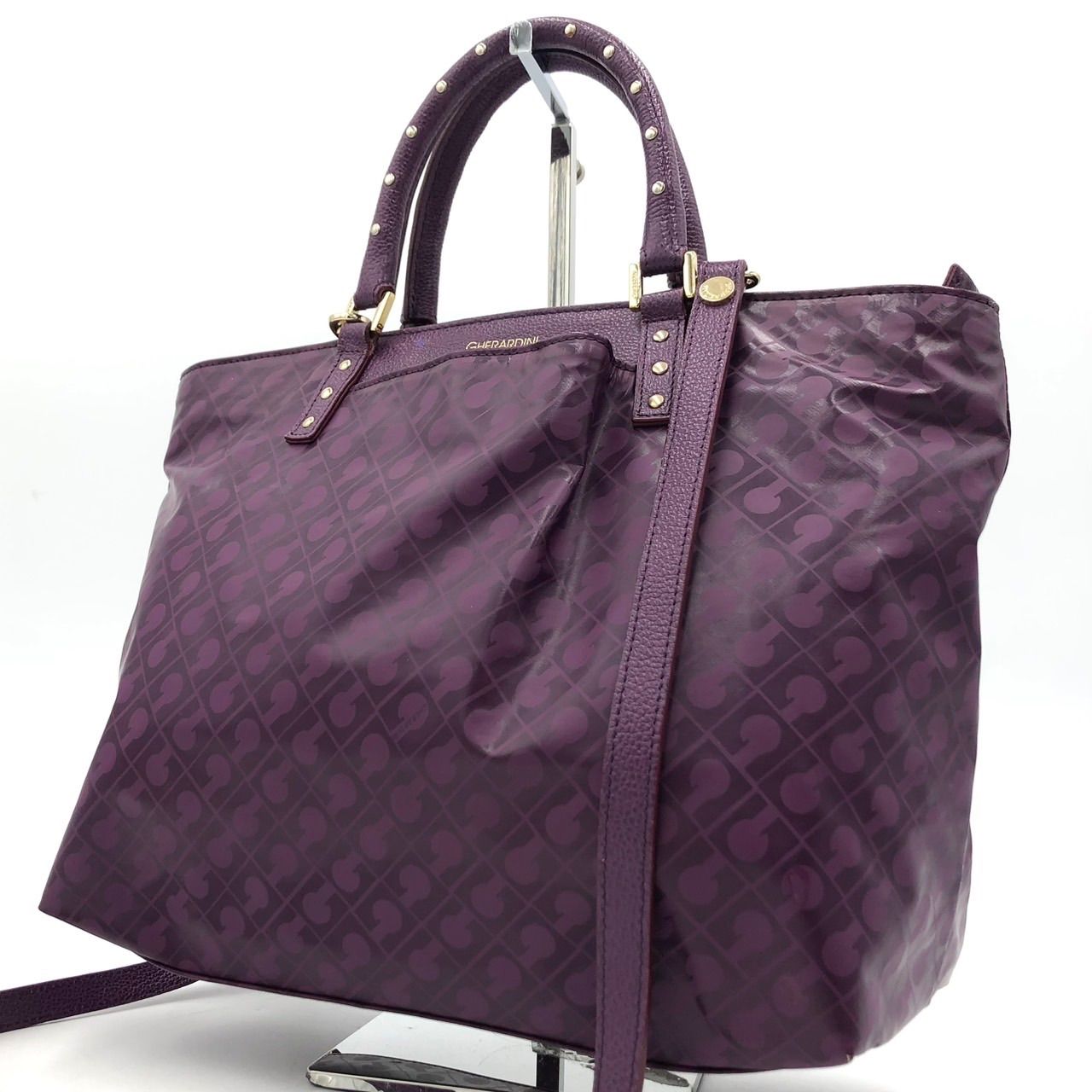 GHERARDINI ゲラルディーニ ソフティ 2WAY バッグ 紫 パープル 軽量