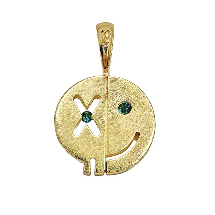 EYEFUNNY アイファニー スマイル ハーフ ブルーアイズ ダイヤチャーム