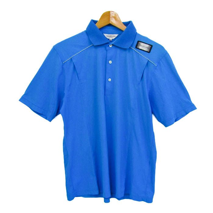 ランバンスポール ポロシャツ トップス 半袖 メッシュ ゴルフウエア