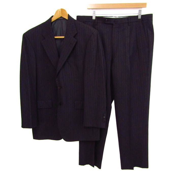 ロンナー スーツ セットアップ 上下セット ストライプ柄 大きいサイズ