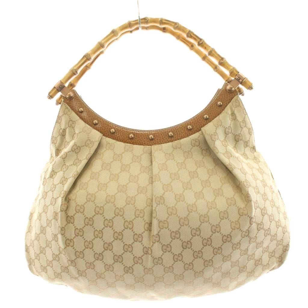 グッチ GUCCI バンブー GGキャンバス ハンドバッグ ショルダーバッグ