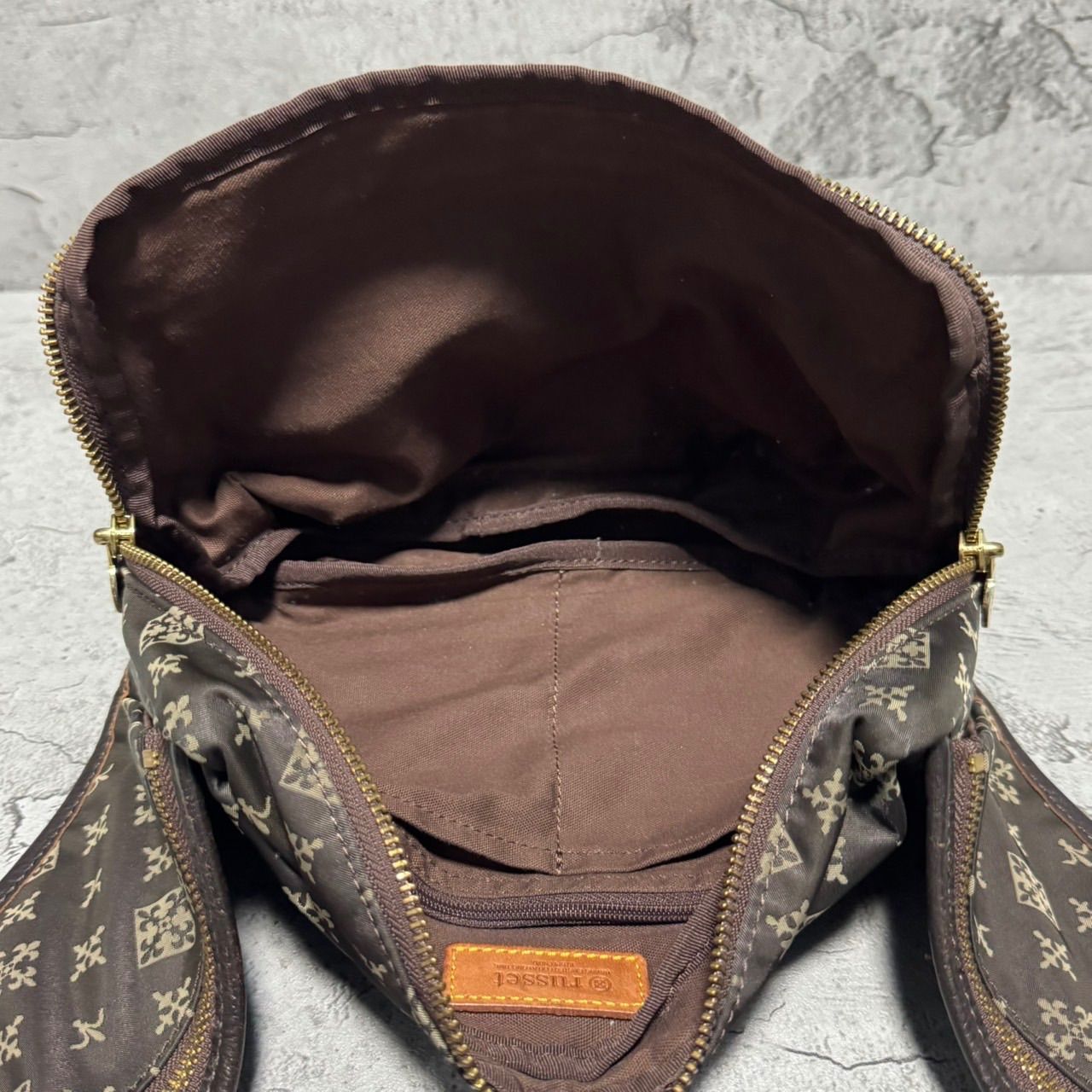 極美品 希少 russet ラシット ボディバッグ ウェストポーチ モノグラム 